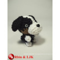 big head dog mini stuffed animal keychains